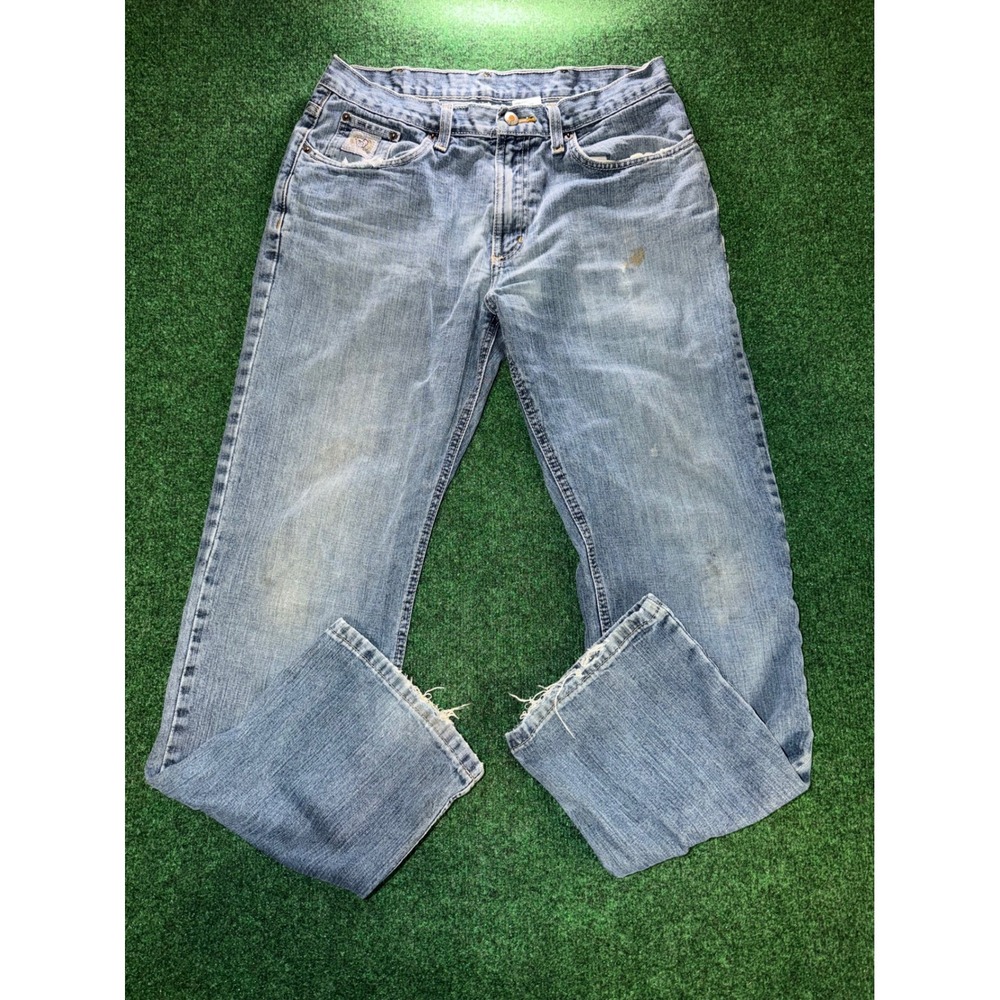 Cinch Mens Blue Jeans 32x32 Straight Leg Western Denim MB98034001 Medium Wash